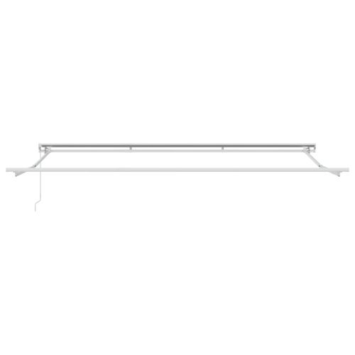 Ръчно навесна рамка Регулирума Бял 4 × 3 m Стомана