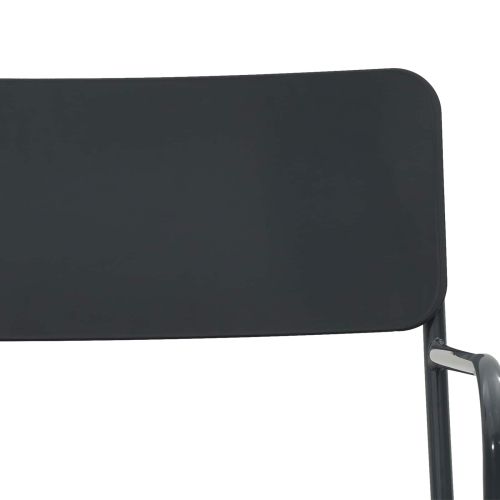 Градински столове 2 pcs Антрацит 51 x 55 x 81 см Стомана