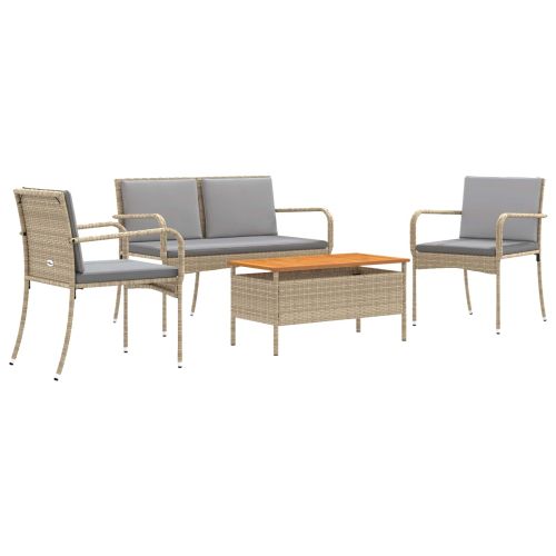 Градински комплект с възглавница стомана