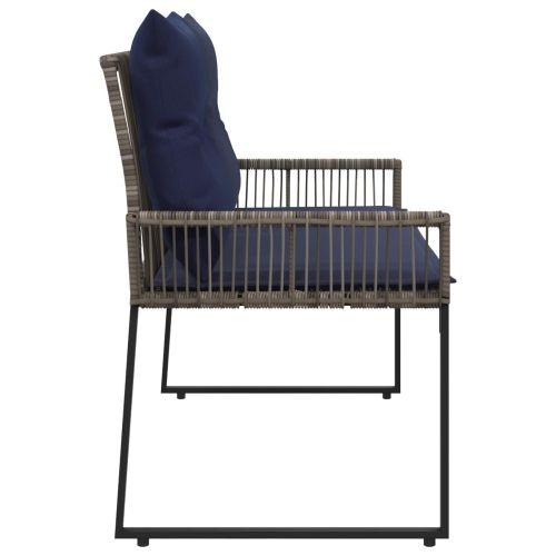 Външна пейка 2 -Seater 4 бр. 110 x 59 x 82 см полиратан