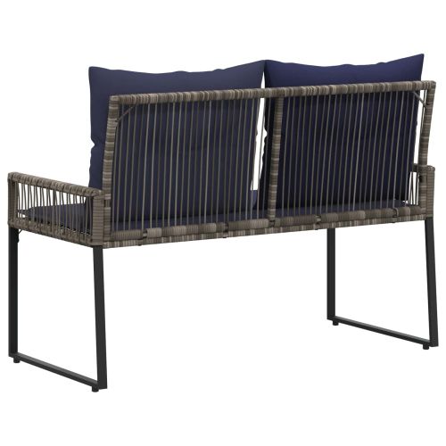 Външна пейка 2 -Seater 4 бр. 110 x 59 x 82 см полиратан