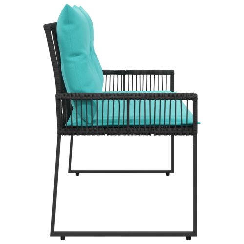 Външна пейка 2 -Seater 4 бр. 110 x 59 x 82 см полиратан