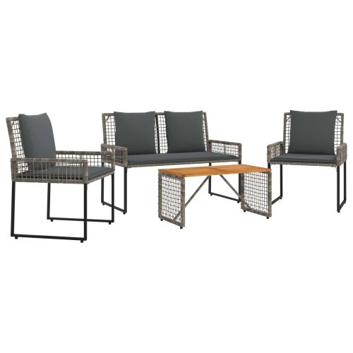 Комплект за външни мебели с възглавница стомана