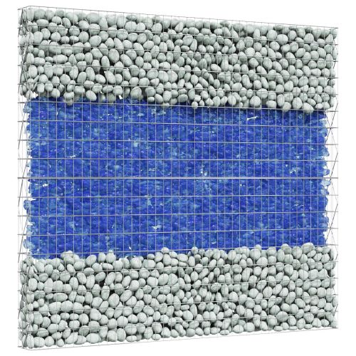 Градински камъни Синьо 12 cm Стъкло