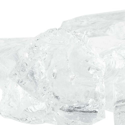 Градински камъни Бяло 12 cm Стъкло