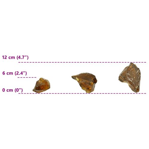 Градински камъни Кафяво 12 cm Стъкло