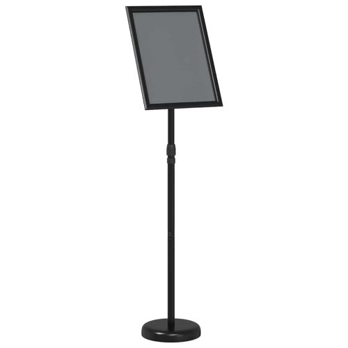 Стендове за търговски прояви Черно 25 x 25 x 125 см Алуминий
