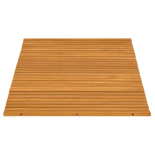 Постелка за баня Кафяво 80 x 50 cm Солидно акациево дърво