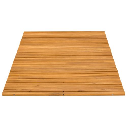 Постелка за баня Кафяво 100 x 60 cm Солидно акациево дърво