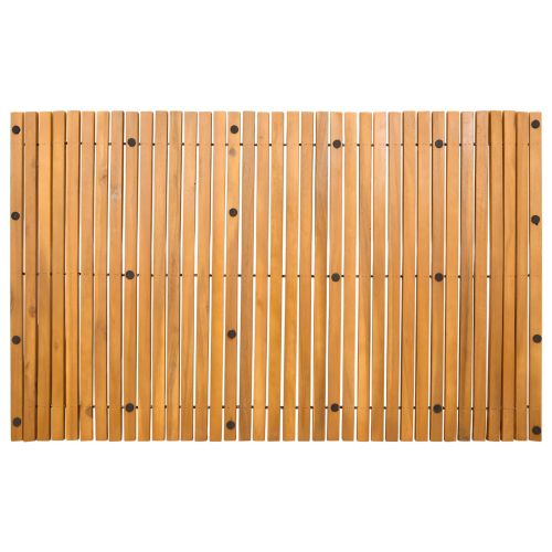 Постелка за баня Кафяво 100 x 60 cm Солидно акациево дърво