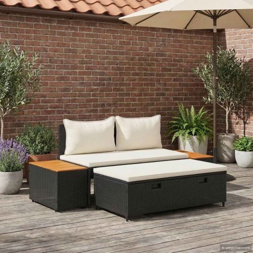 Комплект дивани за открито 4 -Seater 4 pcs 55 x 30 x 39 см