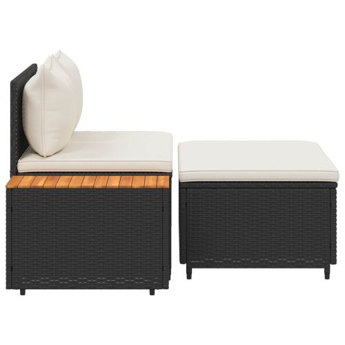 Комплект дивани за открито 4 -Seater 4 pcs 55 x 30 x 39 см