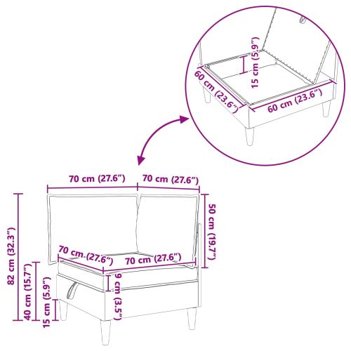 Диван с хранилище Текстил