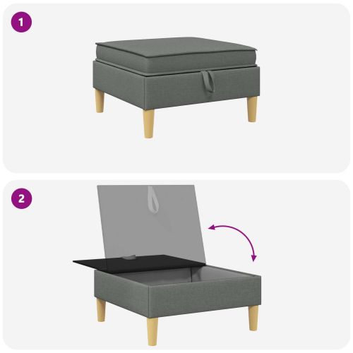 Табуретка с място за съхранение