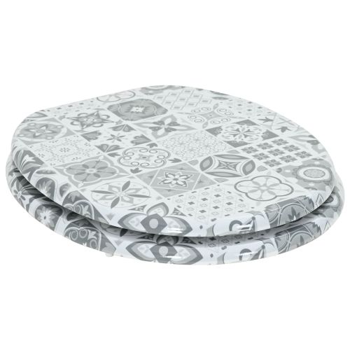 Мека затваряща се тоалетна седалка Сив 44 x 38 см ПДЧ