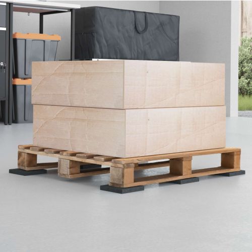 Подложка от гумена гранулат Черен 9 x 9 x 0,6 см Каучук