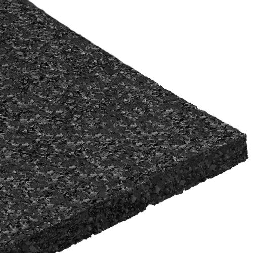 Подложка от гумена гранулат Черен 9 x 9 x 0,6 см Каучук