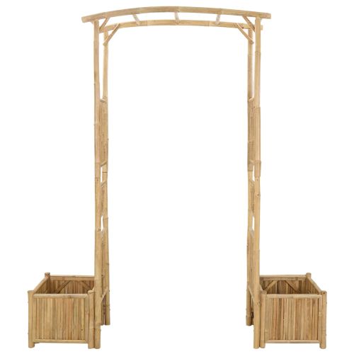 Градинска арка Натурално 177 x 40 x 205 см Бамбук
