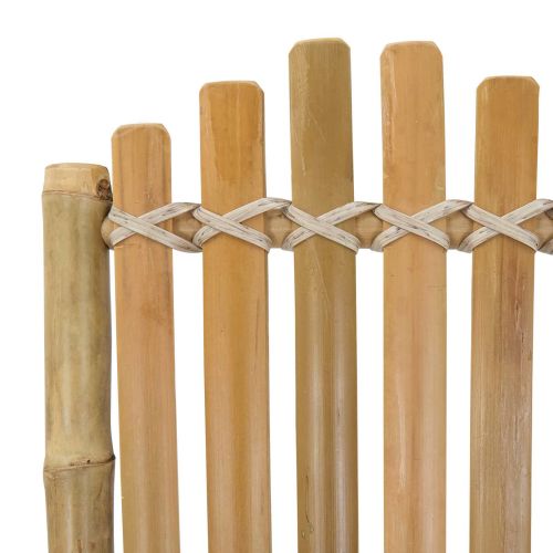 Градински стол 4 pcs Естествен Бамбук