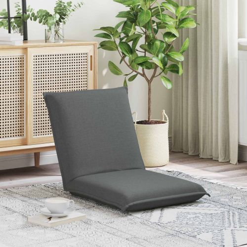 Подово кресло Тъмен сив 54 x 64 x 59 см текстил