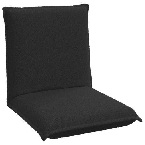 Подово кресло Черен 54 x 64 x 59 см Вълнена тъкан