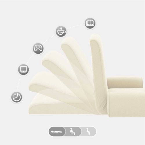 Подово кресло Крем 68 x 51 x 56 см Гранчест велур