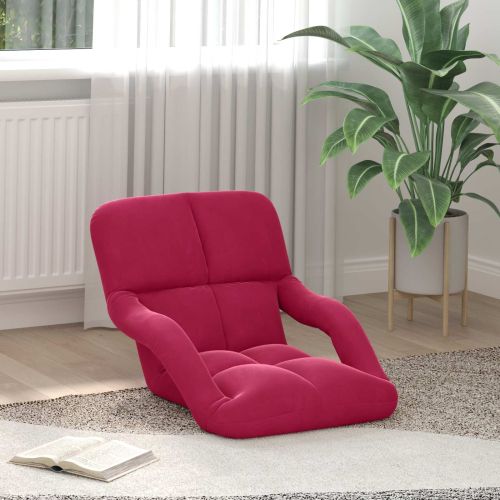 Подово кресло Виненочервен 58 x 62 x 58 см Кадифе
