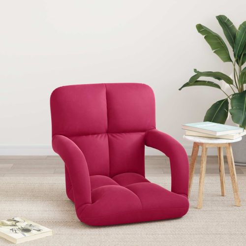 Подово кресло Виненочервен 58 x 62 x 58 см Кадифе