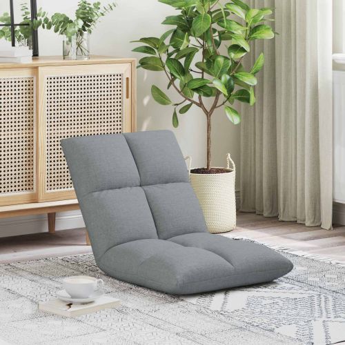 Подово кресло Светлосиво 50 x 61 x 57 см текстил