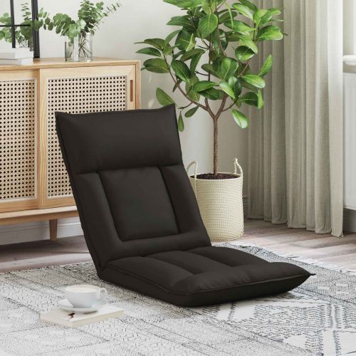 Подово кресло Черен 55 x 61 x 70 см Изкуствена