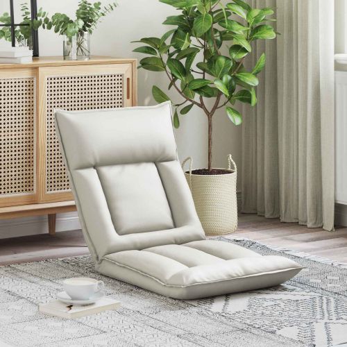 Подово кресло Бял 55 x 61 x 70 см Изкуствена