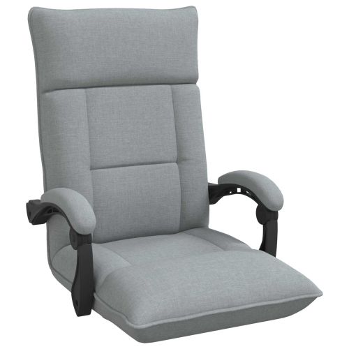 Подово кресло Светлосиво 66 x 66 x 80 см текстил