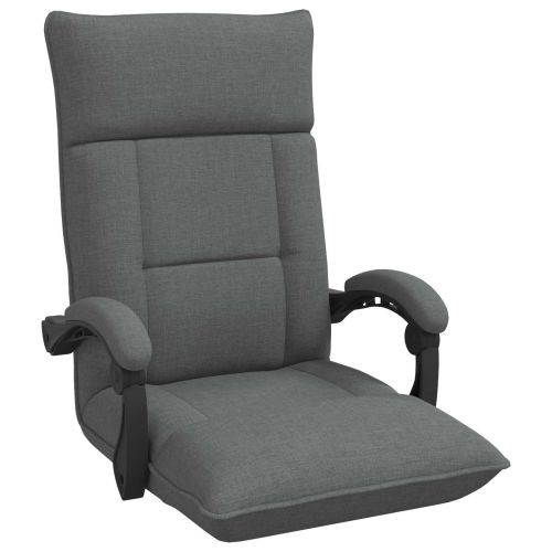 Подово кресло Тъмен сив 66 x 66 x 80 см текстил