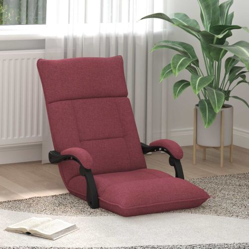 Подово кресло Виненочервен 66 x 66 x 80 см текстил