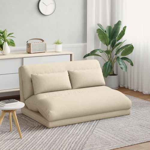 Подово кресло Крем 110 x 82 x 55 см текстил