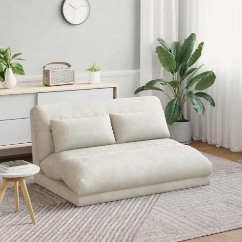 Подово кресло Крем 110 x 82 x 55 см Кадифе