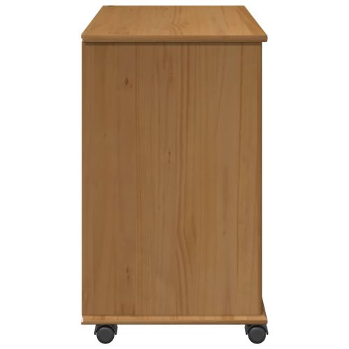 Плъзгащ кабинет Меден кафяв 63,5 x 39 x 65,5 см Солиден бор
