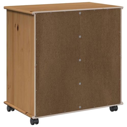 Плъзгащ кабинет Меден кафяв 63,5 x 39 x 65,5 см Солиден бор
