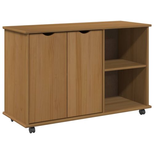 Плъзгащ кабинет Меден кафяв 100 x 39 x 65,5 см Солиден бор