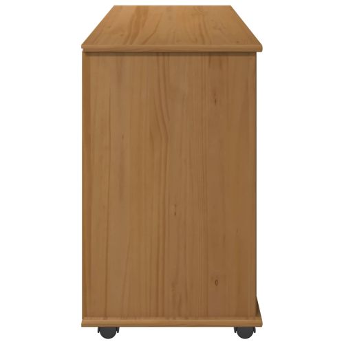 Плъзгащ кабинет Меден кафяв 100 x 39 x 65,5 см Солиден бор
