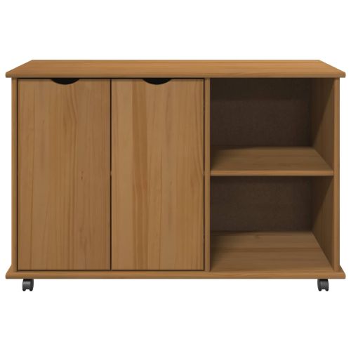 Плъзгащ кабинет Меден кафяв 100 x 39 x 65,5 см Солиден бор