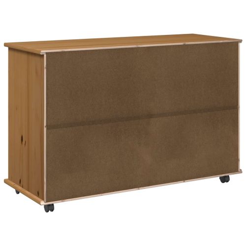 Плъзгащ кабинет Меден кафяв 100 x 39 x 65,5 см Солиден бор