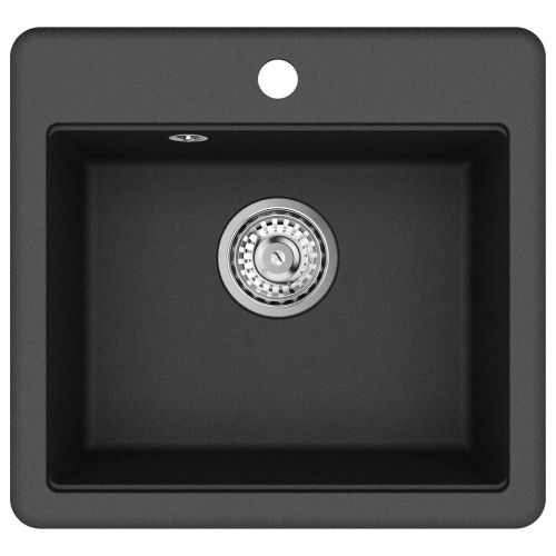 Мивка Черно 470 x 440 мм Гранит