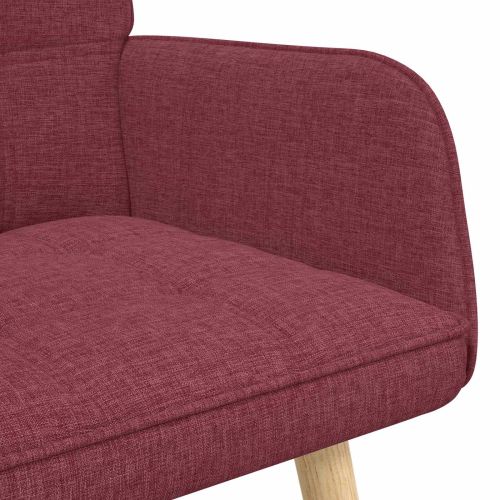 Диван с два места виненочервен 115 x 61 x 87 см текстил