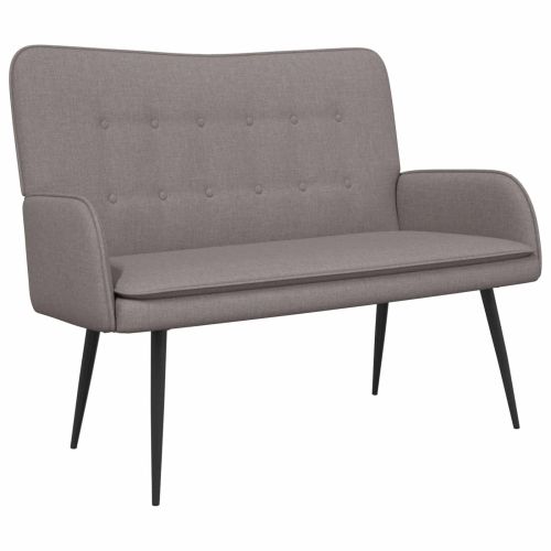 Двуместна софа Таупе 115 x 61 x 87 см текстил