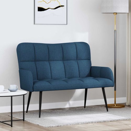 Диван с два места Синьо 115 x 61 x 87 см текстил