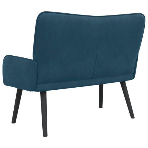 Диван с два места Синьо 115 x 61 x 87 см Кадифе