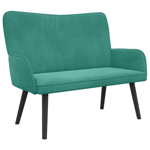 Диван с два места Тюркоаз 115 x 61 x 87 см Кадифе