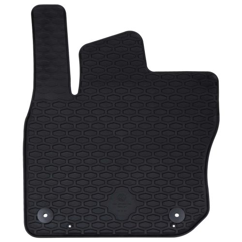 Автомобилен килим 4 pcs Черно Каучук