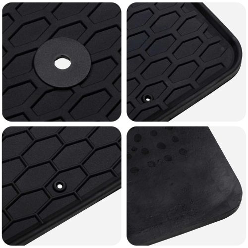 Автомобилен килим 4 pcs Черно Каучук